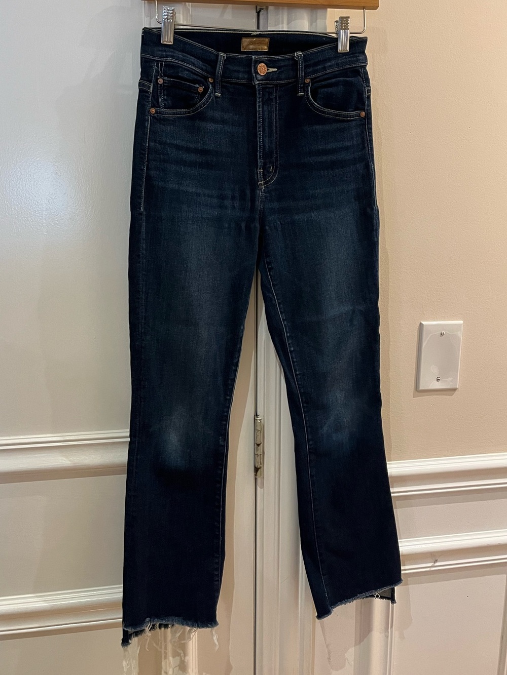 Mother The Insider Crop Step Fray Off Limits size 25